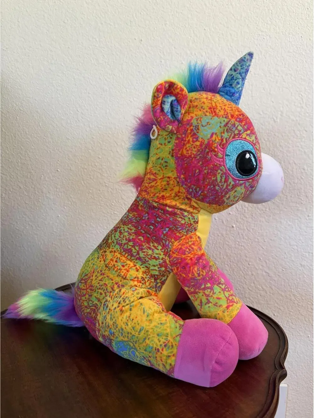 Fiesta Rosie Scribbleez Unicorn Plush. 15in.